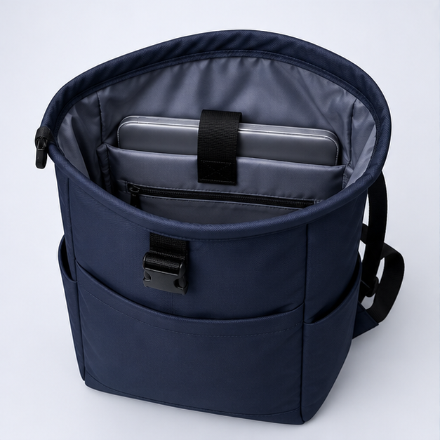 Roll-top backpack (Flex Roll-Top Backpack), interior design reference