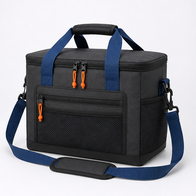 Picnic cooler (Picnic Cooler Bag), front three-quarter design reference