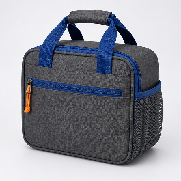 Lunch tote (Soft-Side Lunch Tote), front three-quarter design reference
