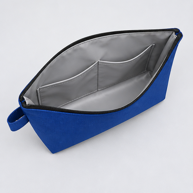 Canvas cosmetic pouch (Flat Zip Cosmetic Pouch), interior design reference